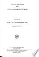 Decisions and Orders of the National Labor Relations Board