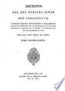 Decretos de la Reina Nuestra Señora Doña Isabel II