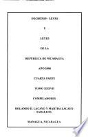 Decretos-leyes y leyes de la República de Nicaragua