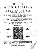 Del apreciar y estimar de la Divina Gracia