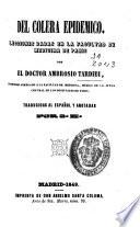 Del colera epidemico