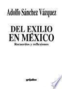 Del exilio en México