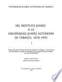 Del Instituto Juárez a la Universidad Juárez Autónoma de Tabasco, 1878-1995