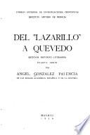 Del Lazarillo a Quevedo