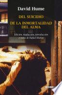 Del suicidio / De la inmortalidad del alma