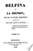 Delfina; ó, La opinion