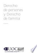 Derecho de personas y derecho de familia