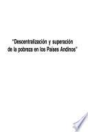 Descentralización y superación de la pobreza en los Países Andinos