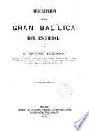 Descripción de la gran Basílica del Escorial