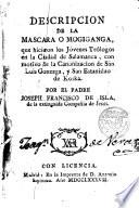 Descripcion de la mascara o mogiganga