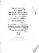 Descripcion de las fiestas con que el Colegio Mayor de San Ildefonso de Alcalá ha solemnizado el ascenso de su colegial ... Gaspar Melchor de Jovellanos ... en los dias 5, 6 y 7 de enero de este año de 1798