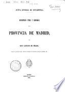 Descripcion fisica y geológica de la provincia de Madrid