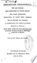 Descripcion geognóstica de las rocas que componen la parte solída del globo terrestre