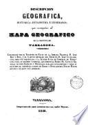 Descripcion geográfica, histórica-estadística é itineraria, que acompaña al mapa geográfico de la provincia de Tarragona