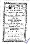 Despertador christiano quadragesimal de sermones doctrinales para todos los dias de la la Quaresma