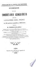 Determinacion de las coordenadas geograficas de los lugares del Peru