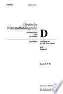 Deutsche Nationalbibliographie und Bibliographie der im Ausland erschienenen deutschsprachigen Veröffentlichungen