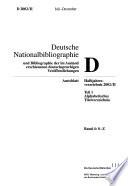 Deutsche Nationalbibliographie und Bibliographie der im Ausland erschienenen deutschsprachigen Veröffentlichungen