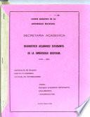 Diagnóstico académico estudiantil de la Universidad Boliviana, 1972-1982