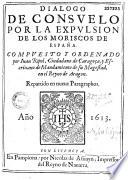 Dialogo de consuelo por la expulsion de los Moriscos de España