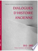 Dialogues d'Histoire Ancienne 33/2