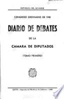 Diario de debates de la Cámara de Diputados