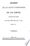 Diario de las actas y discusiones de las Cortes
