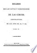 Diario de las actas y discusiones de las cortes