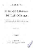 Diario de las actas y discusiones de las Cortes