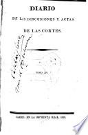 Diario de las discusiones y actas de las Cortes