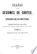 Diario de las Sesiones de Cortes, Congreso de los Diputados