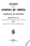Diario de las Sesiones de Cortes, Congreso de los Diputados