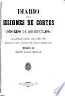 Diario de las Sesiones de Cortes, Congreso de los Diputados