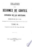 Diario de las Sesiones de Cortes, Congreso de los Diputados