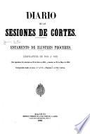 Diario de las sesiones de Cortes. Estamento de Ilustres Próceres