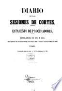 Diario de las sesiones de Cortes