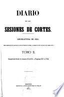 Diario de las sesiones de Cortes, Legislatura de ...
