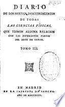 Diario de los nuevos descubrimientos de todas las ciencias físicas ...