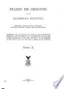 Diario de sesiones de la Asamblea Filipina