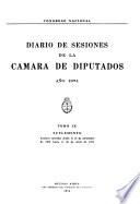 Diario de sesiones de la Cámara de diputados