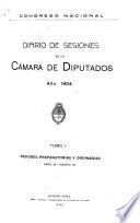 Diario de sesiones de la Cámara de Diputados