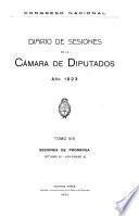 Diario de sesiones de la Cámara de Diputados