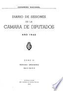 Diario de sesiones de la Cámara de diputados