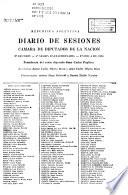Diario de sesiones de la Cámara de Diputados