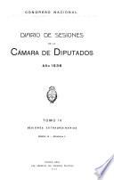 Diario de sesiones de la Cámara de Diputados
