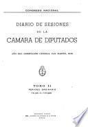 Diario de sesiones de la Cámara de diputados
