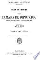 Diario de sesiones de la Cámara de Diputados