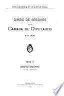 Diario de sesiones de la Cámara de diputados