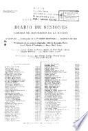 Diario de sesiones de la Cámara de Diputados