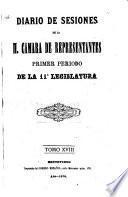 Diario de sesiones de la Cámara de Representantes